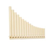 Flauto Di Pan Flauto Di Pan 18 Canne Strumento Di Pan In Do Maggiore Per Principianti Adulti Con Borsa Per Il Trasporto(Beige)