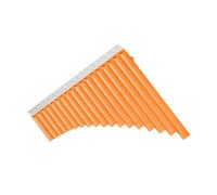 Flauto di Pan Flauto di Pan a 18 tubi Flauto di Pan ABS Tradizionale Cinese Lungo Periodo di Utilizzo(Orange)