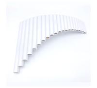 Flauto di Pan Flauto di Pan in resina ABS con chiave G a 22 tubi per principianti per esercitarsi con le lezioni di musica Strumento dritto con la mano destra(White)