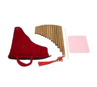 Flauto di pan , flauto di pana ecologico in tasto G per esercitarsi per principianti (mano sinistra)