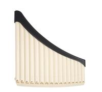 Flauto di Pan in bambù 1 pz Flauto di Pan 16/18 Tubi Panpipes AC Tone Base accordabile Panflute Strumento musicale professionale Pan Pipe(16 Hole-Beige)