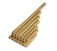 Flauto di Pan in bambù 13 Pipes Pan Flute G Key Strumenti musicali popolari Strumento flauto colorato originale Pan Pipes fatto a mano