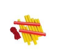 Flauto di Pan in bambù 15 Pipe G Key Flauto Pan Strumento musicale popolare Flauto di Pan Panpipes di bambù Strumento a fiato tradizionale cinese(Yelow DIY)