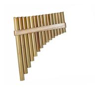 Flauto di Pan in bambù 15 Tubi Flauto di Pan Chiave di Sol Strumenti Musicali Popolari Flauto di Colore Originale De Pan Strumento a Fiato Tubi di Pan Fatti a Mano(Right)