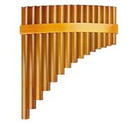 Flauto di Pan in bambù 15 tubi Flauto di Pan marrone Tasto G Flauti di Pan Strumento a fiato Strumento musicale tradizionale cinese Flauto di Pan di bambù(Right)