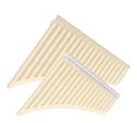 Flauto di Pan in bambù 16/18 tubi flauto di Pan tubo di Pan tasto G ABS plastica tradizionale strumento musicale a fiato per principianti e amanti della musica(18 pipes)