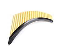 Flauto di Pan in bambù Base color oro da 22 tubi per entrambe le mani Flauto di Pan in resina ABS per principianti Tasto G(Right)