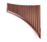 Flauto di Pan in bambù E Key Brown 20 Pipes Pan Flute Folk Musical Instruments Woodwind Instrument Handmade Pan Pipes(Left)