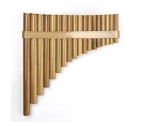 Flauto di Pan in bambù Flauto di bambù 18 tubi F Key Pan Flute Pan Pipes Strumento a fiato in legno Flauto di bambù(Right Hand)