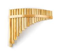 Flauto di Pan in bambù Flauto di bambù tradizionale per strumenti a fiato Pan Pipe fatto a mano Tasto G Strumento flauto tradizionale 22 tubi(22G-RIGHT)