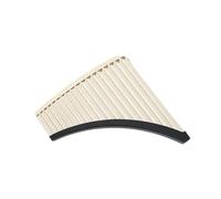 Flauto di Pan in bambù Flauto di Pan 18 canne Tasto C Principiante Professionale Livello di prestazione Strumento musicale nazionale Speciale Flauto di Pan facile da imparare(White)