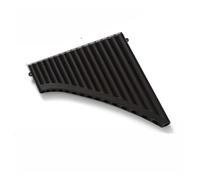 Flauto di Pan in bambù Flauto di Pan a 18 tubi + scorrevole per principianti prestazioni professionali ampia gamma(Black brown)