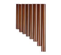 Flauto di Pan in bambù Flauto di Pan a 8 tubi Flauto di Pan Strumento a fiato Strumento musicale tradizionale cinese Flauto di Pan in bambù marrone(8-left1)