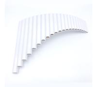 Flauto di Pan in bambù Flauto di Pan bianco da 22 tubi modello base senza base strumento musicale tradizionale per mano sinistra e destra(Right)