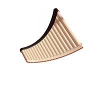 Flauto di Pan in bambù Flauto di Pan Curvo 18 Tubi Chiave di Do Strumento Facile da Imparare a Suonare il Flauto di Pan ABS Strumento di Suonare(White)