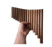 Flauto di Pan in bambù Flauto di Pan di bambù fatto a mano per mano destra 15 tubi Chiave G Flauto a fiato Strumenti musicali popolari Tubi Xiao Dizi