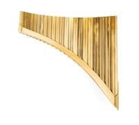 Flauto di Pan in bambù Flauto di Pan fatto a mano in Do strumenti musicali in bambù maculato flauti di Pan fatti a mano strumento a fiato in legno 22 tubi(Left)
