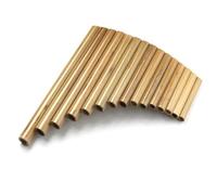 Flauto di Pan in bambù Flauto di Pan fatto a mano in legno originale colore Sol chiave strumenti musicali popolari 15 tubi(Right)