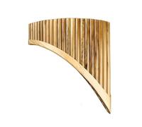 Flauto di Pan in bambù Flauto di Pan fatto a mano per strumento a fiato 25 tubi chiave C strumenti musicali in bambù maculato(Left)