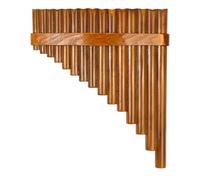 Flauto di Pan in bambù Flauto di Pan in bambù con 15 canne intonato in Sol con cerchio strumento a fiato per mano sinistra e destra(Left)