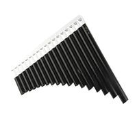 Flauto di Pan in bambù Flauto di Pan in Do 18 Tubi ABS Strumento a fiato Flauto di Pan in Do Fatto a mano 18 Tubi Flauto di Pan(White+dark brown)