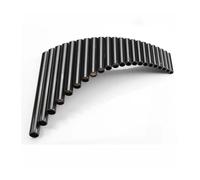 Flauto di Pan in bambù PanFlute 22 tubi ABS Flauto di Pan Tasto Sol Mano Destra/Sinistra Colore Nero Strumenti Musicali(Right)