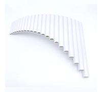 Flauto di Pan in bambù PanFlute 22 tubi ABS Materiale Panpipe Mano Destra/Sinistra Fatto a Mano Strumento Musicale Popolare Tubo Dizi(White Left Hand)