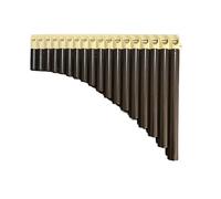 Flauto di Pan Insegnare a suonare il flauto di Pan Strumento a fiato speciale per principianti con accordatura in Do a 18 canne(Brown)