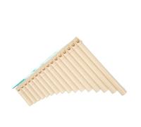 Flauto di Pan Insegnare a suonare il flauto di Pan Strumento a fiato speciale per principianti con accordatura in Do a 18 canne(White)