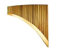 flauto di pan per principianti 29 Tubi G Key Reed Pan Flauto Strumento A Fiato Tradizionale Tubo Di Pan Fatto A Mano Con Borsa (Color : Left-Log)