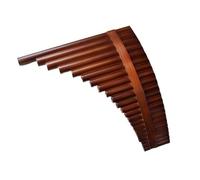 flauto di pan per principianti Flauti Di Pan Con Listelli E Cerchi In Legno Strumenti A 22 Tubi In Tonalità Sol E Do Marroni Per L'esecuzione Professionale (Color : C, Size : Right)