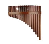 flauto di pan per principianti Flauto Di Pan Da 18 Tubi Flauto Di Pan Marrone F Key Pan Pipes Strumento Musicale Tradizionale In Legno (Color : Left)