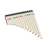 flauto di pan per principianti Introduzione Speciale Per Principianti All'insegnamento Del Flauto Di Pan A 16 Tubi Allo Strumento Flauto Di Pan In Chiave C. 16 Tubi Di Colore Bianco Sporco