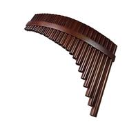 Flauto di Pan per Principianti Strumento Flauto di Pan per Principianti Strisce di Legno da 25 Tubi in Chiave C E Chiave G più Flauto di Pan A Cerchio con Borsa in Pelle (Color : Right, Size : C)