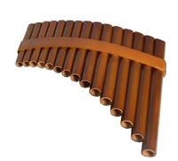 flauto di pan per principianti Strumento Musicale Etnico Tradizionale Flauto Di Pan A 15 Tubi C/G Accordato Per Mani Sinistra E Destra Entry-level (Color : G, Size : Right)