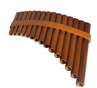 flauto di pan per principianti Strumento Musicale Etnico Tradizionale Flauto Di Pan A 15 Tubi C/G Basso Entry-level Per Mancini E Destrimani (Color : G, Size : Right-handed)