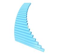 Flauto di Pan per Principianti Tubi di Pan in Plastica Blu Rosa Mano Destra 22 Tubi di Pan con Chiave G Strumenti Musicali Popolari Fatti A Mano (Color : Blue)