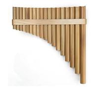 Flauto di Pan per strumenti musicali Flauto di bambù 18 tubi F Key Pan Flute Pan Pipes Strumento a fiato in legno Flauto di bambù(Left Hand)