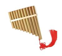 Flauto di Pan per strumenti musicali Flauto di Pan con 10 canne e chiave in Do per la mano sinistra strumento a fiato strumento musicale tradizionale cinese