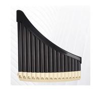 Flauto di Pan per strumenti musicali Flauto di Pan curvo in plastica ABS con tasto C per studenti prevenzione delle collisioni 16 e 18 tubi bocchino incluso(18-BLACK)
