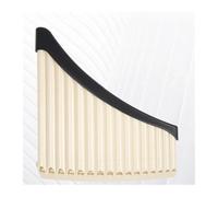 Flauto di Pan per strumenti musicali Flauto di Pan curvo in plastica ABS con tasto C per studenti prevenzione delle collisioni 16 e 18 tubi bocchino incluso(16-WHITE)