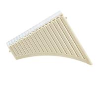 Flauto di Pan per strumenti musicali Flauto di Pan in Do a 16 canne beige/giallo con soffio per principianti, facile da imparare(Beige)