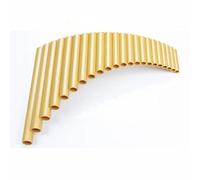 Flauto di Pan per strumenti musicali PanFlute 22 tubi ABS Materiale Panpipe Mano Destra/Sinistra Fatto a Mano Strumento Musicale Popolare Tubo Dizi(Golden Right Hand)
