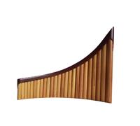 Flauto Di Pan Portatile Flauti Di Pan A 22 E 25 Canne In Do E Sol Maggiore Base Bruno Rossastra Accordatura Professionale(25-tube C major right-hand bass)