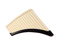 Flauto Di Pan Portatile Flauto Di Pan 18 O 16 Canne Do Maggiore Strumento Adatto Ai Principianti Facile Da Imparare(Curved 16-tube off-white)