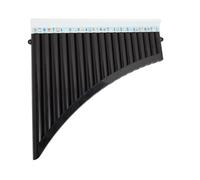 Flauto Di Pan Portatile Pipa Di Pan A 18 Tubi Speciale Per 16 Tubi Per Principianti Con Un Tubo Del Vento Scorrevole E Durevole(18-tube black with blowpipe)