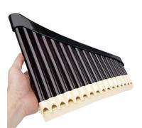 flauto di pan professionale 1pc Flauto Di Pan 16/18 Tubi Flauto Di Pan AC Tono Accordabile Base Panflute Professionale Pan Pipe Strumento Musicale (Color : 16 bk)