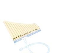 Flauto Di Pan Professionale Flauti Di Pan 16 Tubi 18 Tubi Portatile Doppio Bocchino Do Maggiore Strumento In Resina Per Principianti Professionista(16-pipe off-white)