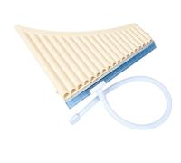 Flauto Di Pan Professionale Flauti Di Pan Scorrevoli A 16 O 18 Canne Adatti Sia Per Linsegnamento Che Per I Principianti In Do Maggiore Con Bocchino(18-tube off-white)