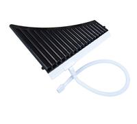 Flauto Di Pan Professionale Flauti Di Pan Scorrevoli A 16 O 18 Canne Adatti Sia Per Linsegnamento Che Per I Principianti In Do Maggiore Con Bocchino(18-tube dark brown)